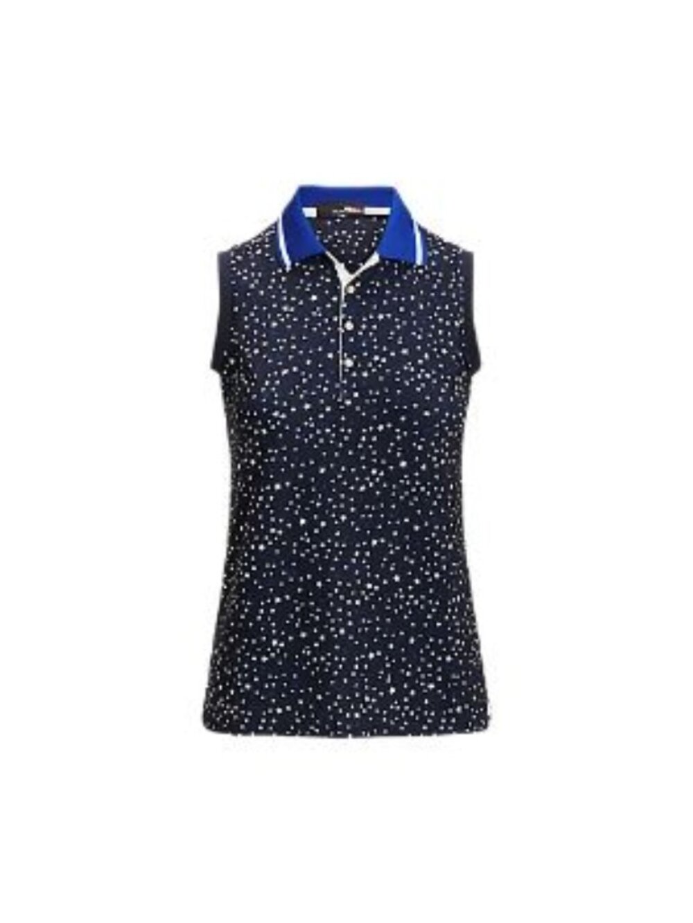 NEW RLX Golf Ralph Lauren Women's M Stars Print Sleeveless Polo • Reg Price $110